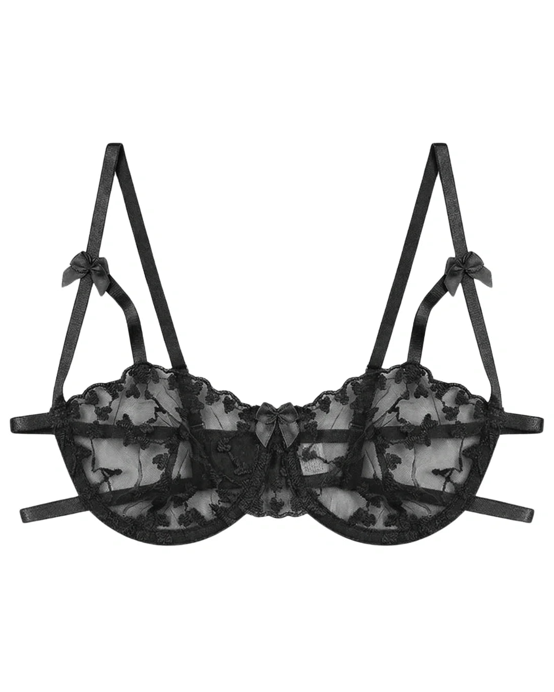 Non Padded Bra Set - Arvessa - Black