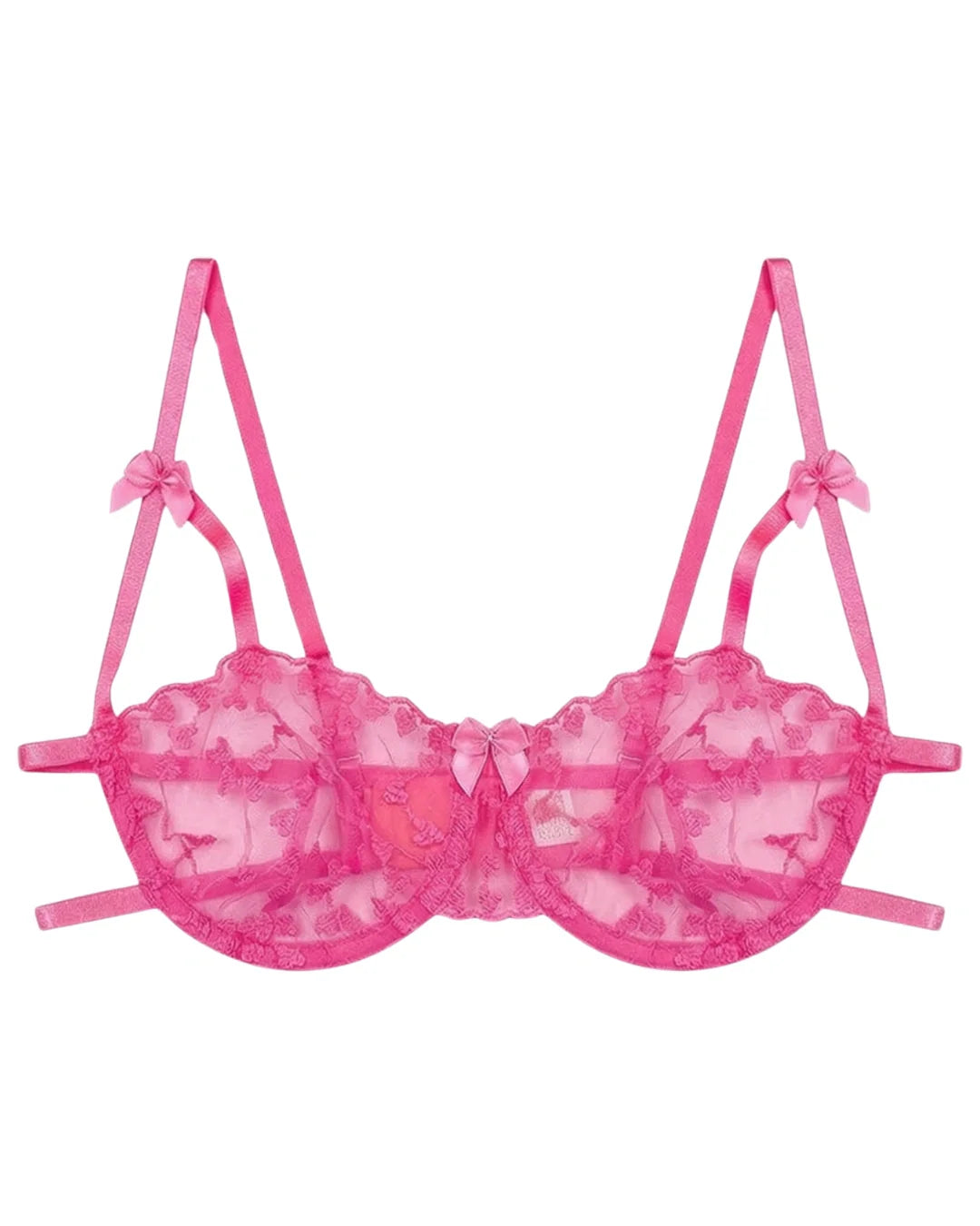 Non Padded Bra Set - Arvessa - Pink