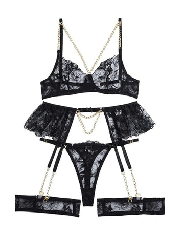Garter Set - Mystique Noir