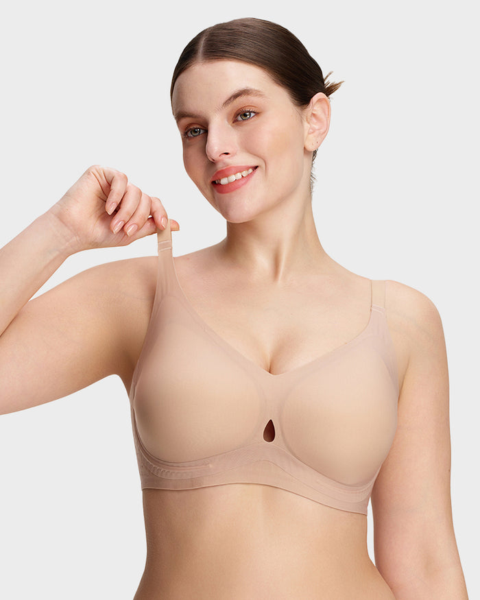 Pack of 3 bra Invisible Wide-Band Wireless Support Bra